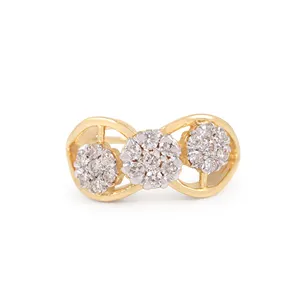 时尚设计2023实心14k黄金设计师结婚戒指装饰天然铺路钻石精品珠宝制造商