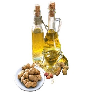 Fabricantes al por mayor a precio barato aceite de cacahuete alimentos saludables refinado crudo prensado 100% puro 500ml botella de plástico aceite de nuez molida - Product Image 5