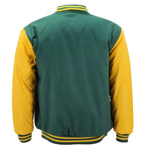 Veste de baseball en cuir style High Street avec broderie en chenille, veste de baseball personnalisée avec lettres - Product Image 2