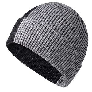 Bonnet Jacquard chaud d'hiver du fabricant d'usine à vendre Nouveau style Bonnet tricoté multicolore en bas quantité minimale de commande - Product Image 1