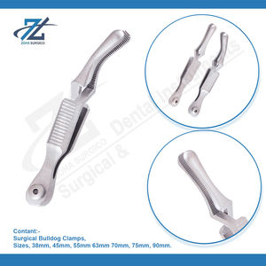 Abrazaderas de Bulldog Johns-Hopkins Abrazaderas de Bulldog Base recta de acero inoxidable de 90mm Fabricante de instrumentos quirúrgicos Pakistán - Product Image 3