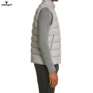 Nuevo estilo de alta calidad de invierno personalizado liso hombres burbuja chaleco transpirable sin mangas de gran tamaño Puffer Down chaleco - Product Image 5