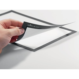 Magnético # Metal # # Duradero # # Negro # # Autoadhesivo # # DIN A4 # # Marco # # 2 Piezas/paquete - Product Image 3