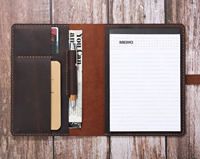 Notebook kulit ukuran A4 & A5 bantalan menulis dengan penutup keras bisnis & hadiah kelulusan