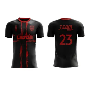 लूसन क्लब टीम यूनिफ़ॉर्म ट्रेनिंग फ़ुटबॉल शर्ट पहनें पुरुषों की फ़ुटबॉल पहनें कस्टम रेट्रो फ़ुटबॉल जर्सी