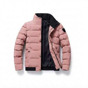 Veste d'hiver matelassée à capuche pour homme, décontractée, entièrement zippée, imperméable et coupe-vent, manteau chaud - Product Image 3
