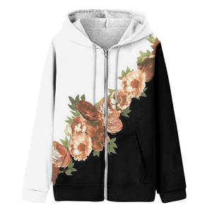 Sudadera con Capucha de Tela de Rizo Sublimada, Estampado Completo en la Parte Delantera, Logotipo, Ropa Casual para Mujer, Diseño Moderno, Manga Larga, Top de Invierno - Product Image 1