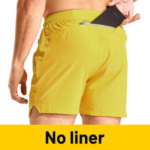 Pantalon court en tricot décontracté et confortable pour hommes, mode estivale, taille élastique, polyvalent, anti-rides, motif solide, OEM - Product Image 4