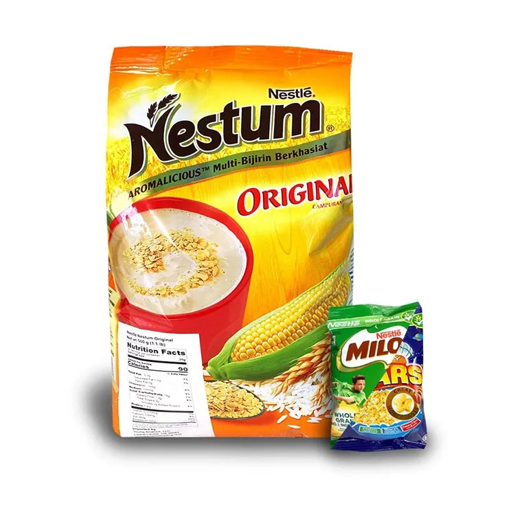 Neuzugang Nestum 3-in-1-Zerealbeutel 15 Zoll × 28 g Frühstückcerealien Frühstück Erste Wahl gelbe Farbe Frühstückcerealien