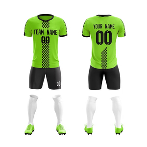 Diseño personalizado Hombres Retro Fútbol Wear Kit Jersey Set para jugadores de fútbol Uniforme de fútbol Club Jugador de fútbol Jerseys Diseño OEM - Product Image 4