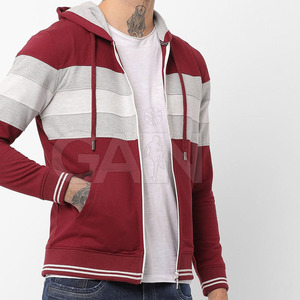 Sweats à capuche personnalisés Streetwear Oem Low Cotton Blended hoodies avec logo personnalisé sur fermeture éclair Sweats à capuche fabriqués au Pakistan - Product Image 1