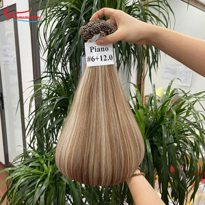 Vietnamien I tip extension de cheveux humains piano couleur haut kératine cheveux humains extension de cheveux raides naturels - Product Image 5