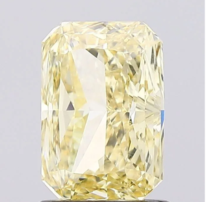 Vente en gros de 1.55 carats VVS diamants cultivés en laboratoire DEF synthétique coupe radiante pierre précieuse jaune IGI certifié USA origine gemmes en vrac pour - Product Image 3