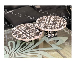 Professional Vintage Modern Black Pearl <b>Cake</b> <b>Stand</b> Set New Arrival Round Wooden <b>Stand</b> for Indoor Wedding Parties & Home Use - Product Image 1