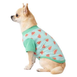เสื้อกันแดดสำหรับสุนัข ลายแตงโม น้ำหนักเบา ป้องกันรังสียูวี เสื้อยืดสำหรับสัตว์เลี้ยงฤดูร้อน เนื้อผ้านุ่ม ยืดหยุ่น ระบายอากาศได้ดี เสื้อผ้าสำหรับสุนัข - Product Image 3