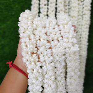 Fondo de brote de jazmín artificial, guirnalda Floral blanca para Nikah Temple Mandap Pellikooturu, decoración, bodas de destino - Product Image 1