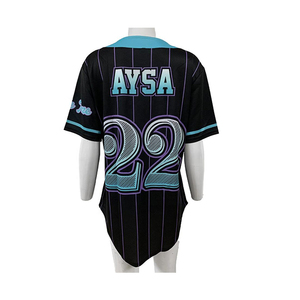Uniforme de béisbol de sublimación personalizado ZATA SPORTS para adultos Unisex bordado 3D transpirable secado rápido cuello en V 100% poliéster - Product Image 6