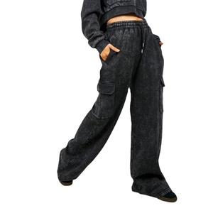 ชุดวอร์มออกกำลังกายพร้อมกางเกง2026สำหรับผู้หญิงชุดวิ่งแบบกรดซักสองชิ้น - Product Image 5