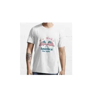 Hindistan'da yapılan talep T Shirt özel baskı süblimasyon Polyester T Shirt ucuz pamuk T-shirt o-boyun 120gsm seçim T-shirt