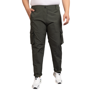 กางเกงคาร์โก้ผ้าแคนวาสทรงลำลองสำหรับผู้ชาย ขายส่ง ระบายอากาศ แห้งเร็ว น้ำหนักเบา มีหกกระเป๋า เหมาะสำหรับสตรีทแวร์ - Product Image 1