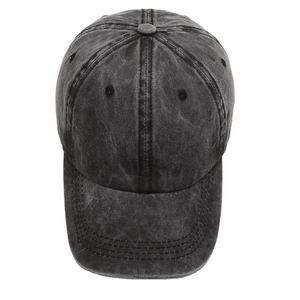 Venta al por mayor de gorras de béisbol deportivas lavadas desgastadas de color sólido sin estructura ajustables de algodón vintage retro con logotipo personalizado - Product Image 2