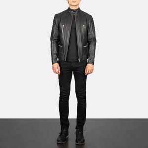 Chaqueta de Cuero Personalizada de Alta Demanda para Hombre 2026, Chaqueta de Cuero Genuino Elegante, Ropa Exterior OEM, Moda Biker, Venta al Por Mayor - Product Image 3