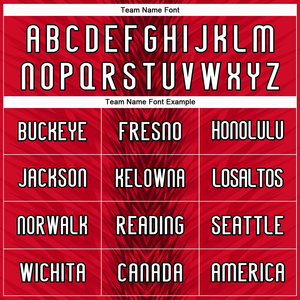 Nouveauté, uniforme de volley-ball personnalisé rouge, blanc et noir en forme de flèche, sublimation, tissu confortable à séchage rapide, ensembles d'entraînement - Product Image 4