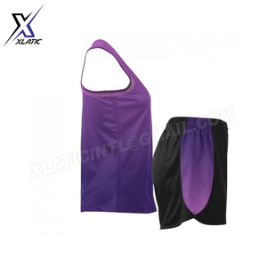 Uniformes Deportivos de Secado Rápido para Mujer, Hechos a Medida, con Contraste de Color, Sublimados, 100% Poliéster, para Correr y Trotar - Product Image 3