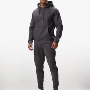 Conjunto Deportivo para Hombre, Estilo Urbano, con Capucha, Lavado Ácido, Estampado, Logotipo Personalizado, Pantalones Jogger y Chaqueta, Suministro al por Mayor - Product Image 1
