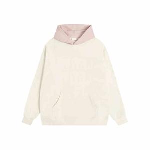 เสื้อฮู้ดผ้าฟลีซคอตตอน 100% ลุคสบายๆ สำหรับฤดูหนาว แบบเรียบง่าย ยูนิเซ็กส์ ทรงปกติ สีตัดกัน รุ่นยอดนิยม - Product Image 4