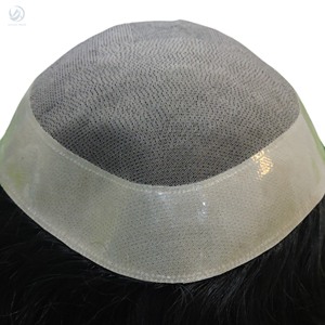 Patch/postiche pour cheveux à bordure en monofilament de base pour hommes - Product Image 4