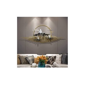 Metal Iron <b>Decorative</b> Wall <b>Pastel</b> Color <b>Decorative</b> Wall Hanging Metal Wall Art for Home <b>Decoration</b> Living Room - Product Image 3