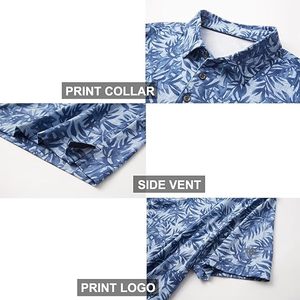 Men's Performance Golf for Polo Short Sleeve Striped Breathable Knitted Fabric <b>Moisture</b> <b>Wicking</b> & Quick Drying T-<b>shirt</b> for men - Product Image 3