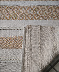 Fait à la main moderne Boho CJ léger Jute Dhurry tapis indien tissé à la main paillassons durables pour la maison hôtel usage extérieur tissé - Product Image 2