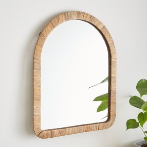 Water hyacinth mirrors for home decoration good quality woven mirror low cost for retailer - Product Image 5