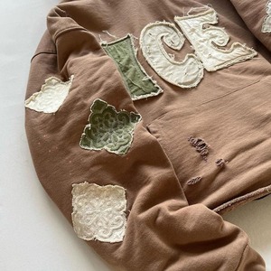 Custom Distressed Hoodie with Ripped Design 400 GSM <b>Jumper</b> Oversized and Streetwear Style Solid Pattern Cotton for Winter - Product Image 5