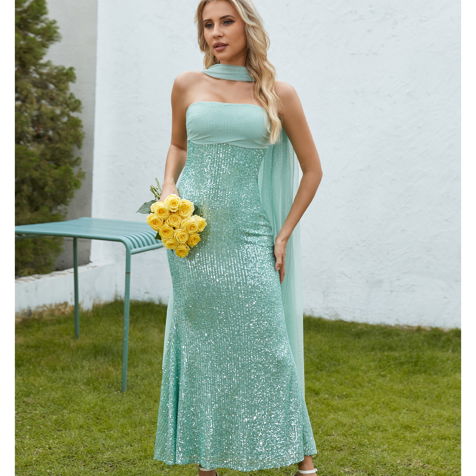 bandeau bridesmaid dress Mae Bandeau