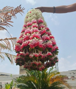 Guirlande de fleurs artificielles en tissu multicolore pour décoration indienne Cadeau de pendaison de crémaillère Décoration de fête de mariage - Product Image 4