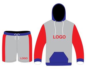Polo à manches courtes en coton mélangé respirant de haute qualité 240GSM, style streetwear, été, tricoté, logo personnalisé, ensemble 2 pièces pour homme - Product Image 1