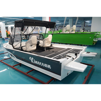 Nouveau bateau de pêche à la carpe de style eau douce, bateau de pêche à la carpe en aluminium haute performance avec vivier, vente