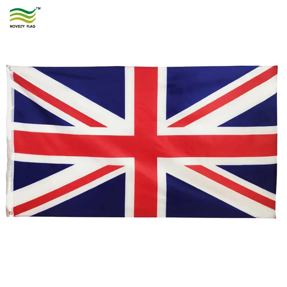 Qualität 100% Polyester Großbritannien Union Jack 3'x5 'UK Flagge