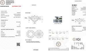 รอบเพชรเจ๋งตัด 3.03 กะรัต K สี VS1 ความใสของแท้ IGI ได้รับการรับรองเพชรโซลิแทร์สีขาวธรรมชาติหลวมในราคาขายส่ง - Product Image 2