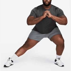 Camiseta de algodón de gran tamaño para hombre de alta calidad, estilo callejero, patrón sólido, camisetas en blanco de punto pesado personalizables para imprimir - Product Image 6