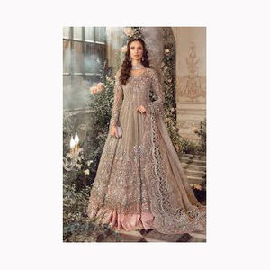 Ropa DE BODA indio tradicional imitación Georgette bordado trabajo Lehenga Choli con Red Dupatta proveedor indio - Product Image 2