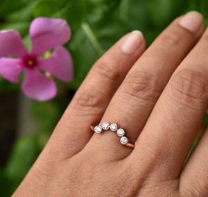 Bague de mariage en diamant cultivé en laboratoire en or 10 carats bijoux en diamant de laboratoire bague de fiançailles en diamant rond cadeau pour l'amour - Product Image 1