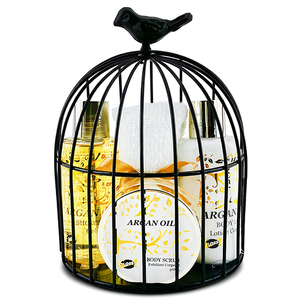 Set per la Cura della Pelle all'Olio di Argan con Gabbia per Uccelli in Metallo - Product Image 2