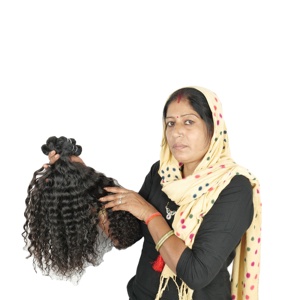 Extensiones de cabello indio alineado con cutícula virgen cruda rizada a precio de fábrica al por mayor paquete de cabello humano vietnamita - Product Image 1