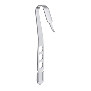 Retractor de rodilla con palanca ósea curvada, Punta larga de 9,12 ", ancho Romo, 4,1mm, ancho de mandíbula, 24mm, instrumento de cirugía ósea de acero metálico - Product Image 6
