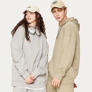 Gran oferta para hombre 400gsm Heavyweight French Terry Pullover Hoodies alta calidad 100% algodón hombro caído de gran tamaño personalizable OEM - Product Image 1