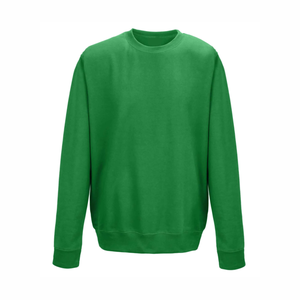 Green Sweatshirt Long Sleeve Casual <b>Warm</b> <b>Fleece</b> Print Unisex Pullover 100% Cotton Sweatshirts With Custom logo - Product Image 3